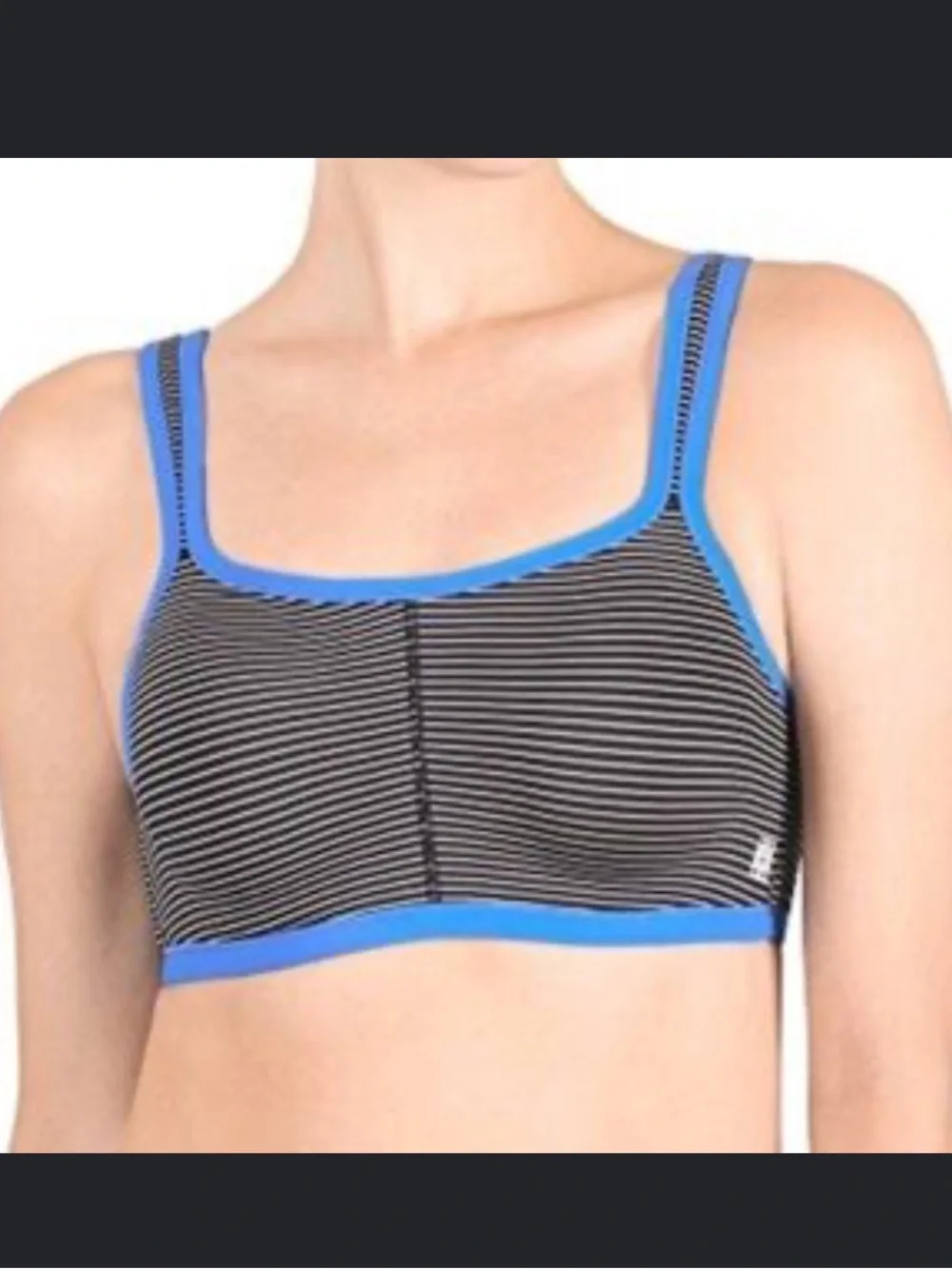 Natori Yogi Contour Convertible Sports Bra size 38D preloved striped - Picture 8 of 8